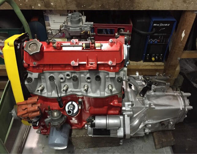 Rebuilt 1500 X1/9 engine
